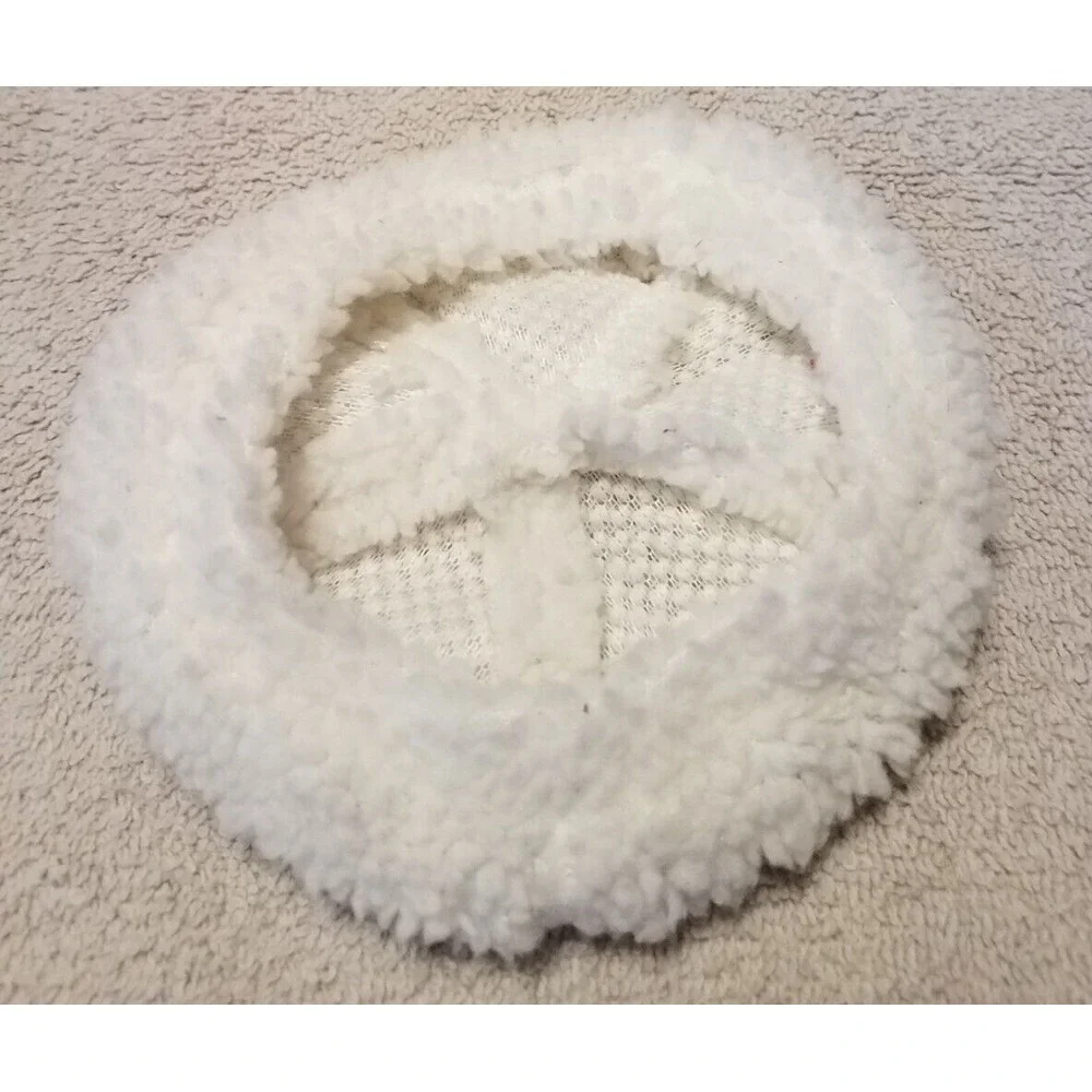 Pink Fur Trimmed Ice Skates Fits 18 inch American Girl Dolls & white Beret‎ Hat